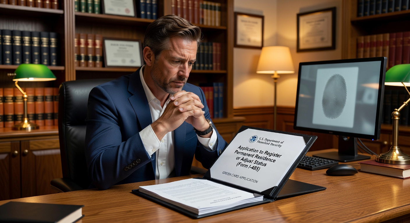 Иммиграция адвокаты документсуз кирген кардар менен жашыл карта аризасын карап жатат