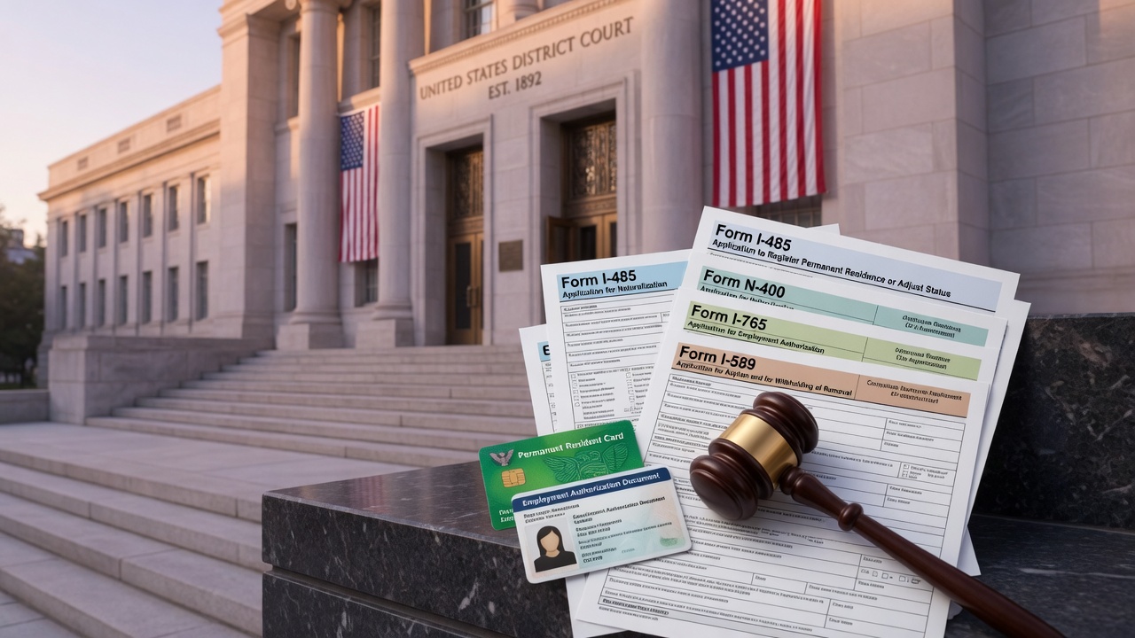 Қарори додгоҳи федералӣ таваққуфи имтиёзҳои USCIS-ро барои грин-корт, шаҳрвандӣ, иҷозати корӣ ва парвандаҳои паноҳандагӣ манъ мекунад