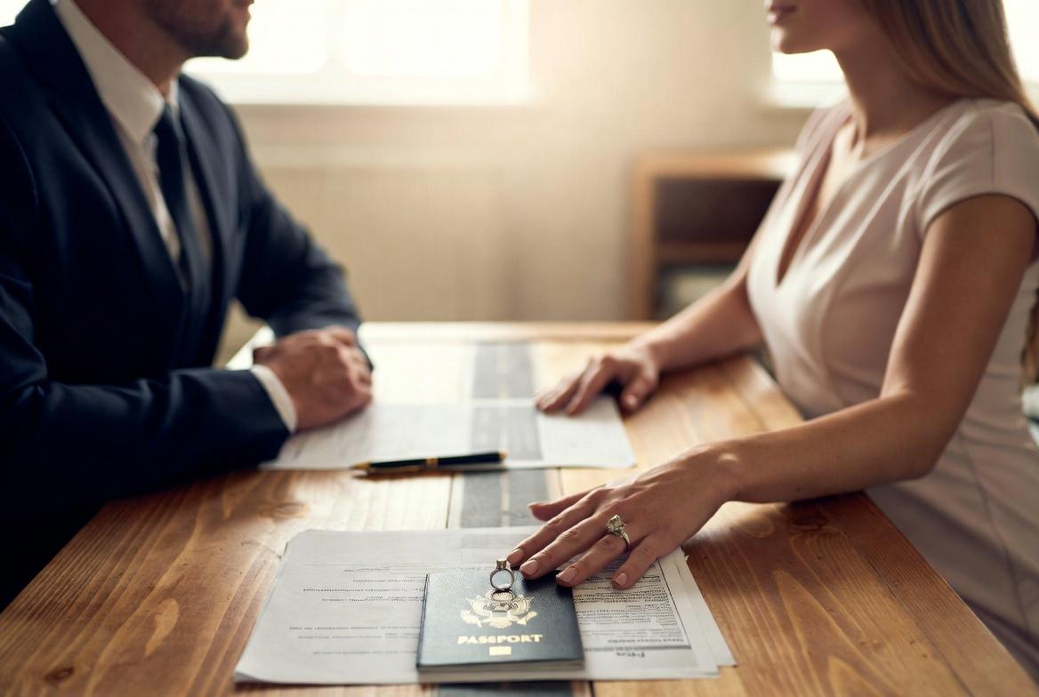 Couple deciding between a K-1 fiancé visa and marrying first in 2026